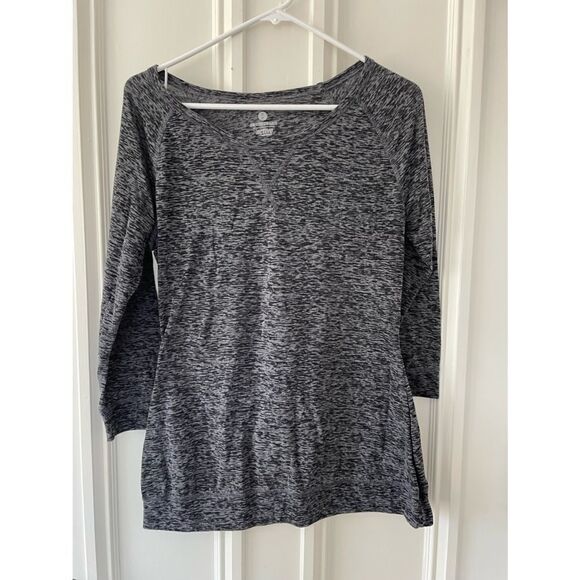 Old Navy active heather grey long sleeve top M - Picture 1 of 3